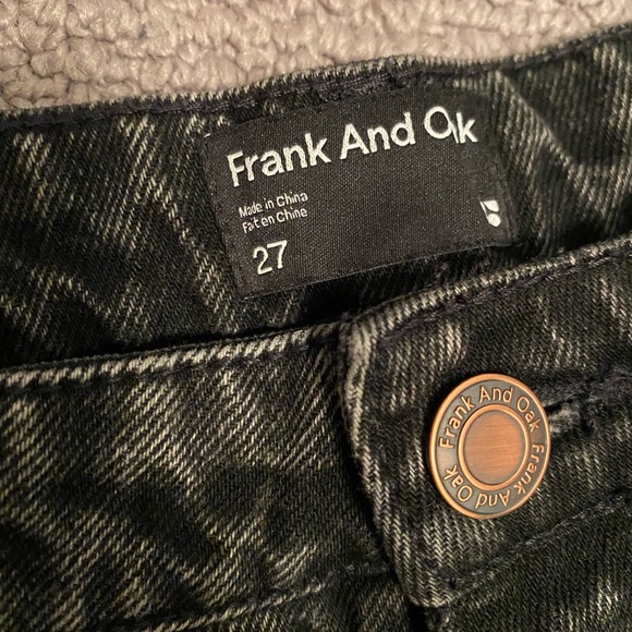 Frank and Oak The Stevie Good Cotton Jean Short in Black - Picture 3 of 3